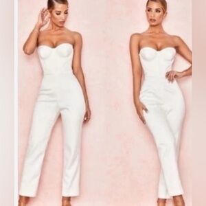House of CB Strapless Jumpsuit